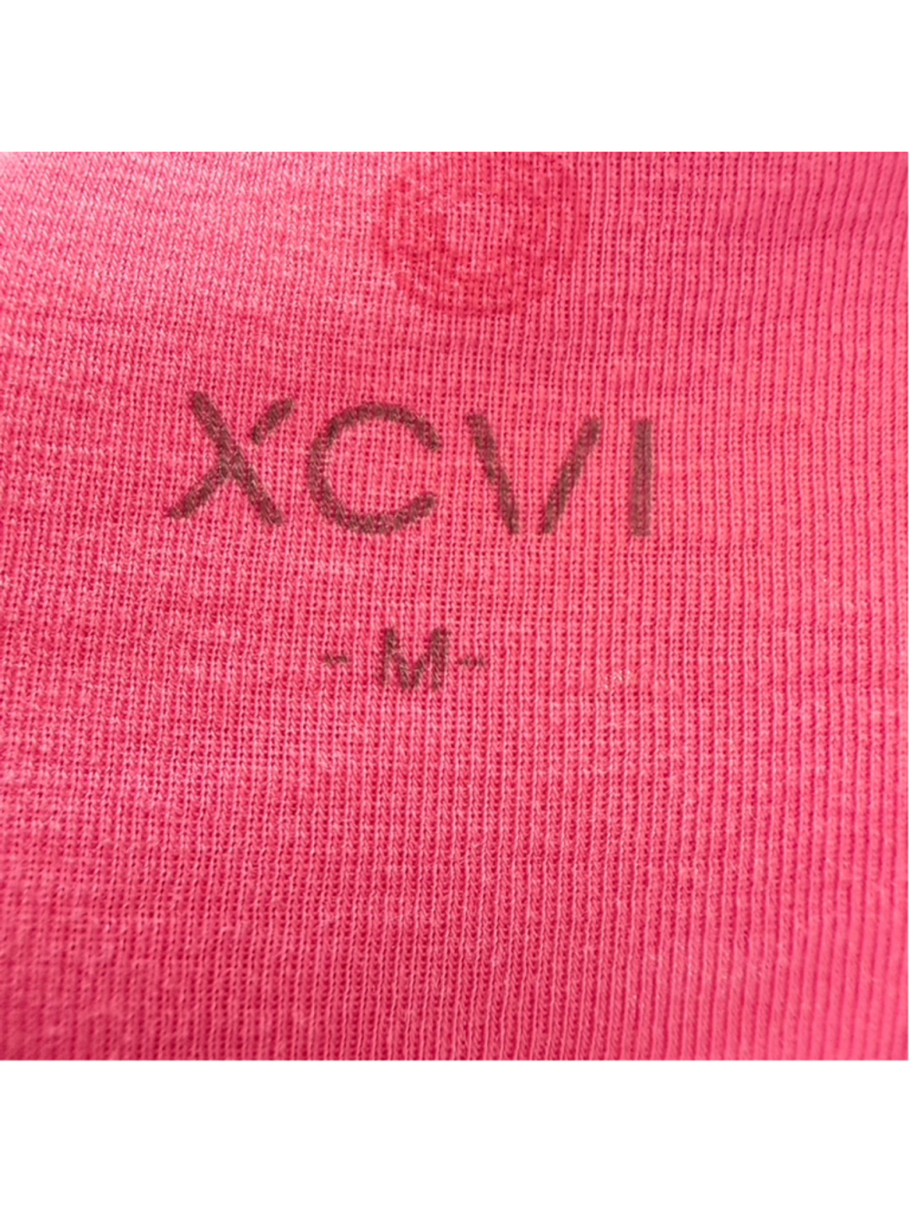 XCVI Tank Top Coral Puckered Pleated Front V Neck 100% Cotton Lagenlook Size M - Picture 9 of 9